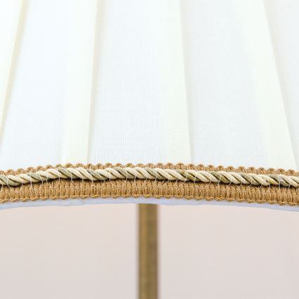 Golvlampa TONIA 2xE27/60W/230V 154 cm vit/brons
