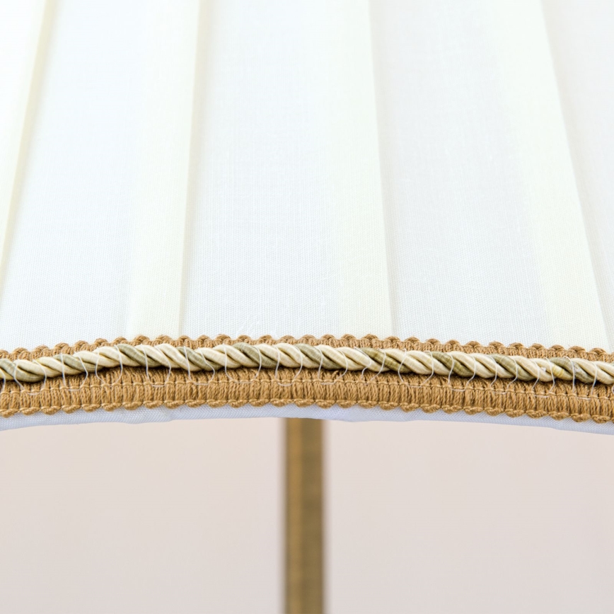 Golvlampa TONIA 2xE27/60W/230V 154 cm vit/brons