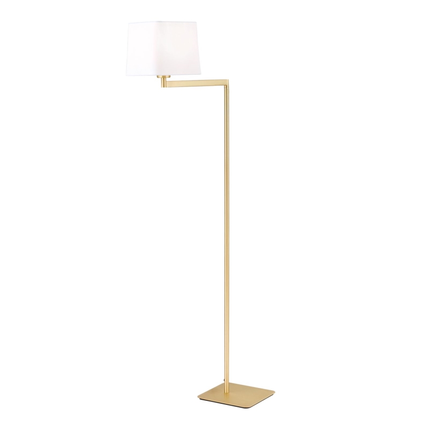 Golvlampa CARLTON 1xE27/40W/230V vit/guld