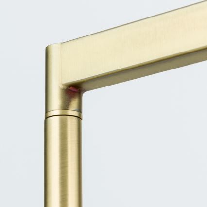 Golvlampa CARLTON 1xE27/40W/230V vit/guld