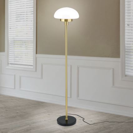 Golvlampa SPARTA 1xE27/40W/230V guld/svart