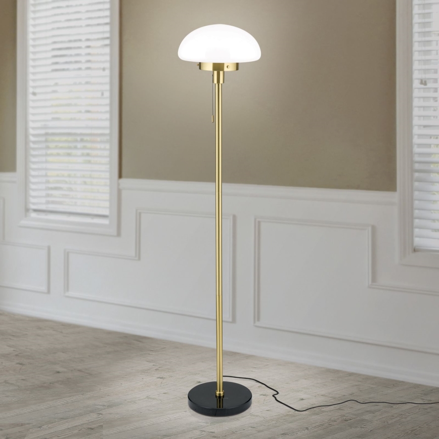 Golvlampa SPARTA 1xE27/40W/230V guld/svart