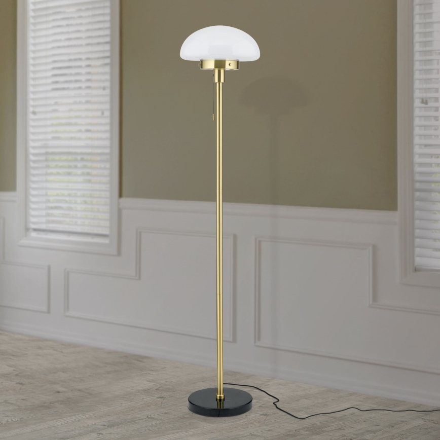 Golvlampa SPARTA 1xE27/40W/230V guld/svart