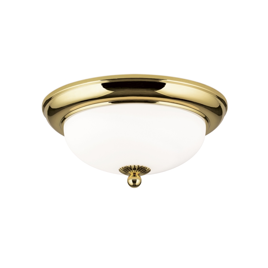 Taklampa EMPIRA 2xE14/40W/230V Ø 26,5 cm, guld