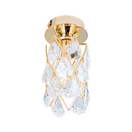 Taklampa RITA 1xG9/40W/230V, Ø 9 cm, guldfärgad