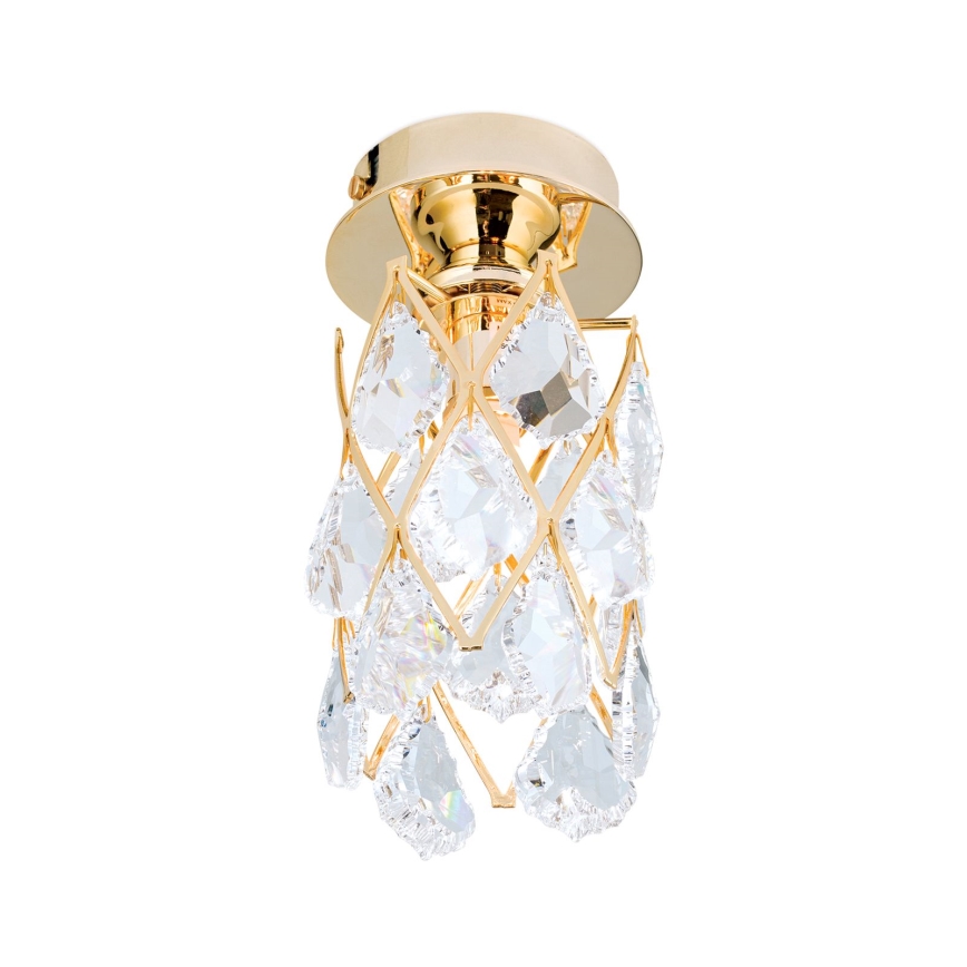 Taklampa RITA 1xG9/40W/230V, Ø 9 cm, guldfärgad