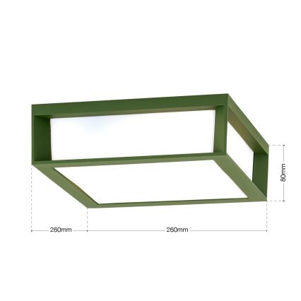 Utomhuslampa HENRY 2xE27/15W/230V IP44 grön