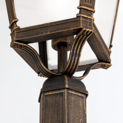 Utomhuslampa AIKO 1xE27/60W/230V 240 cm IP23 brons/patina