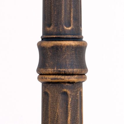 Utomhuslampa AIKO 1xE27/60W/230V 240 cm IP23 brons/patina