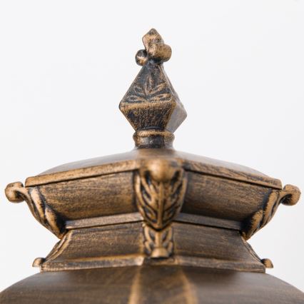 Utomhus vägglampa AIKO 1xE27/60W/230V IP23 brons/patina