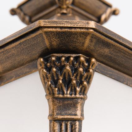 Utomhus vägglampa AIKO 1xE27/60W/230V IP23 brons/patina