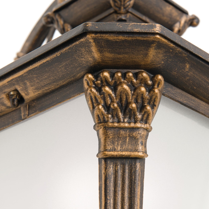 Utomhusvägglampa AIKO 1xE27/60W/230V IP23 brons/patina