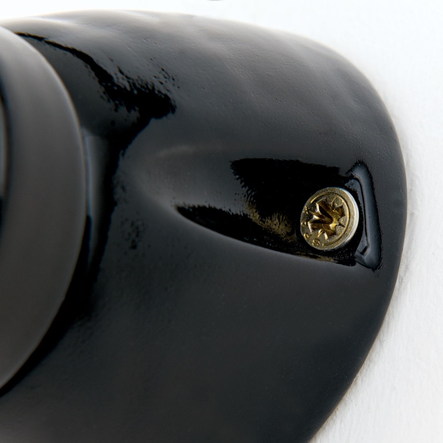 Vägglampa FROST 1xE27/60W/230V svart