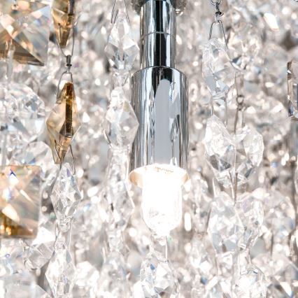 Vägglampa i kristall CRYSTALRIVER 21xG9/40W/230V skinande krom