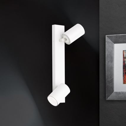 Väggspot SEAN 2xGU10/13W/230V vit