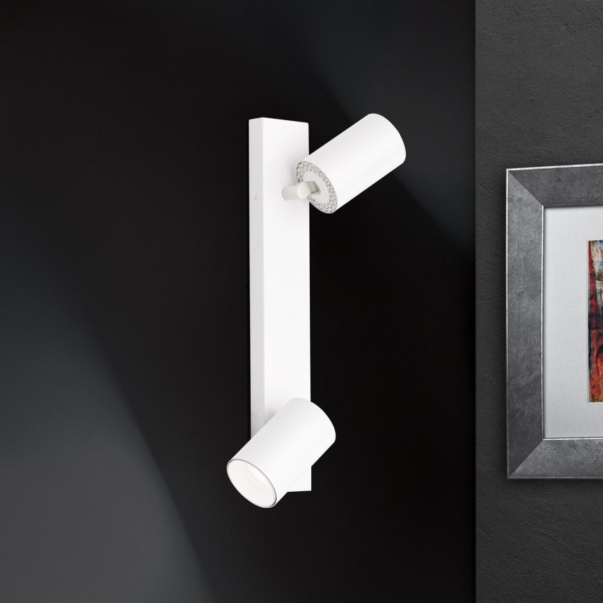 Väggspot SEAN 2xGU10/13W/230V vit