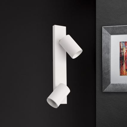 Väggspot SEAN 2xGU10/13W/230V vit