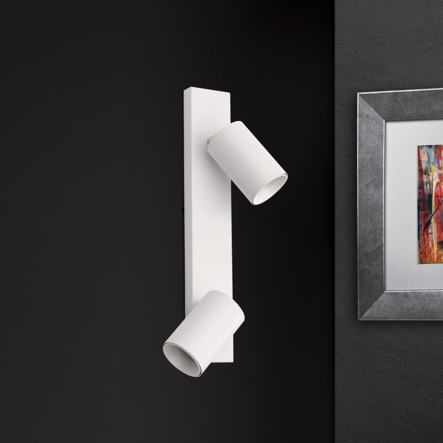 Väggspot SEAN 2xGU10/13W/230V vit