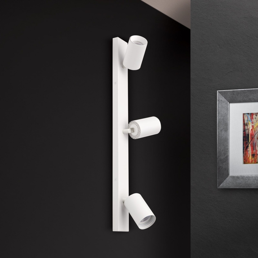 Väggspotlight SEAN 3xGU10/13W/230V vit