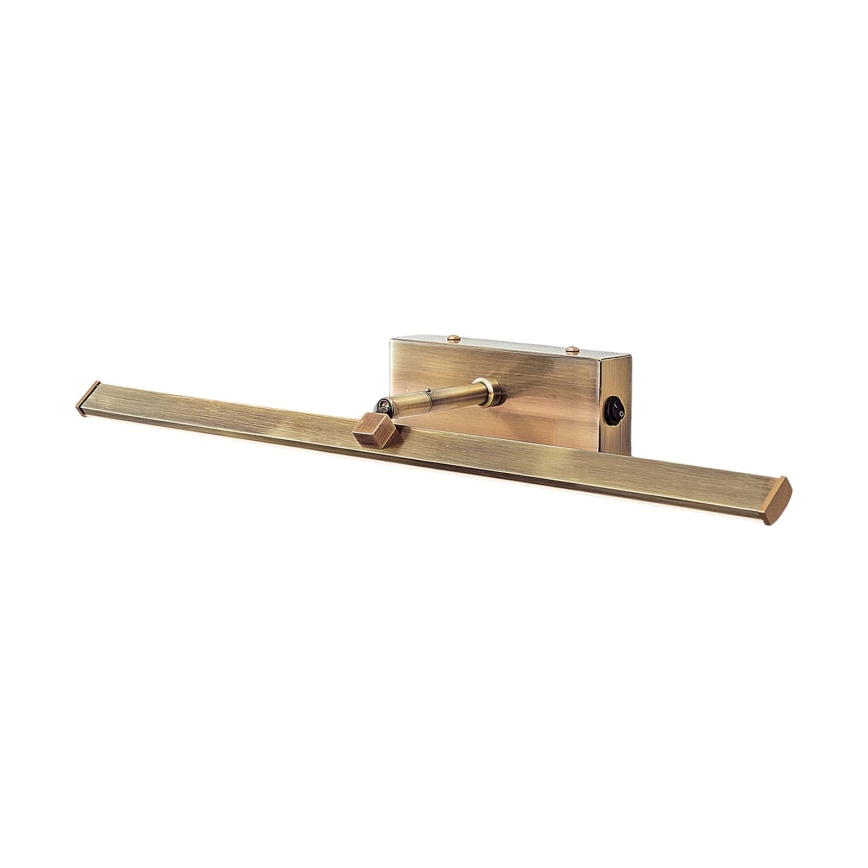 LED tavelbelysning PUBLIO LED/10W/230V 50 cm guld/patina