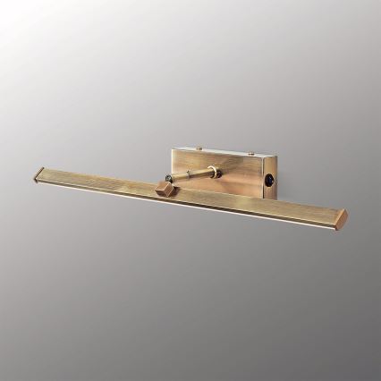 LED tavelbelysning PUBLIO LED/10W/230V 50 cm guld/patina