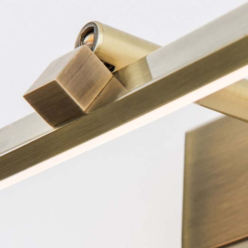 LED tavelbelysning PUBLIO LED/10W/230V 50 cm guld/patina