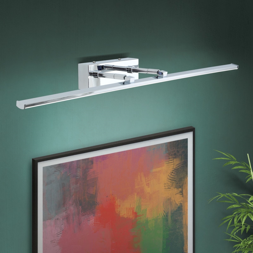 LED tavelbelysning PUBLIO LED/15W/230V 75 cm skinande krom
