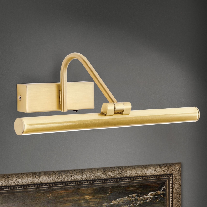 LED tavelbelysning PORTRAIT LED/6W/230V 30 cm guld