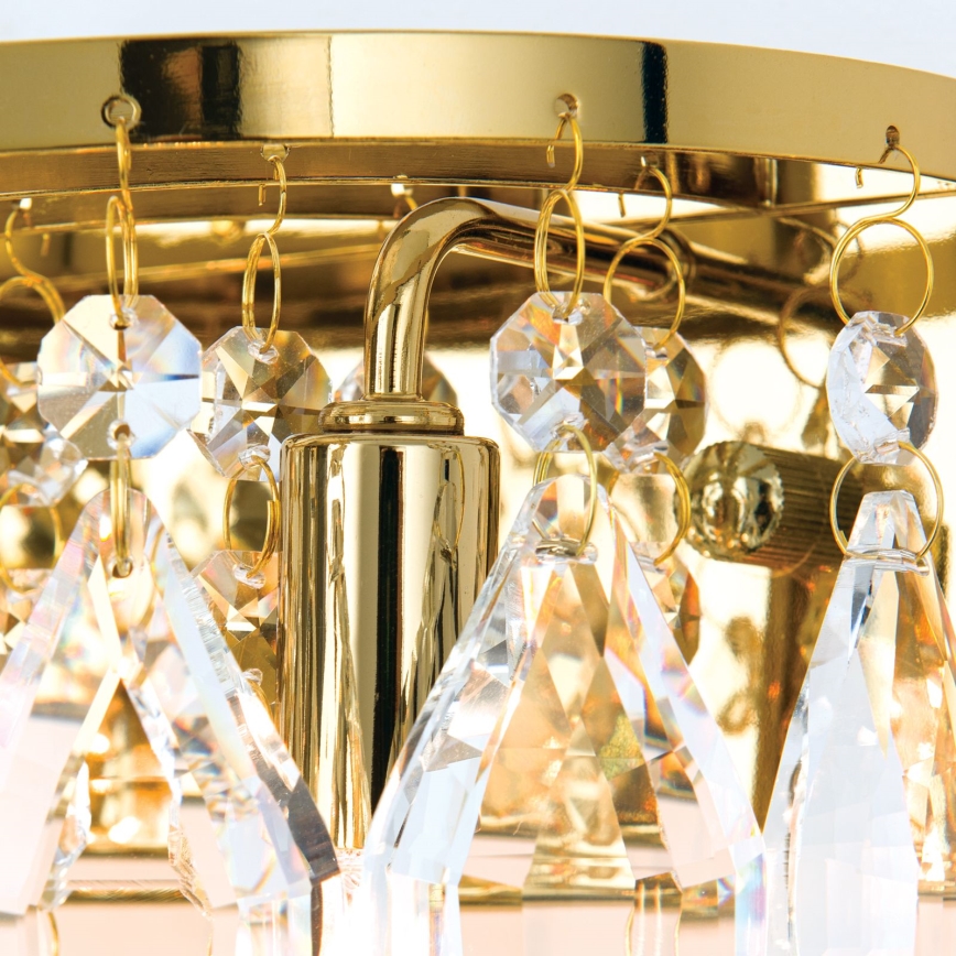 Vägglampa i kristall CELESTE 2xG9/40W/230V guld