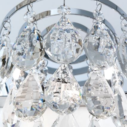 Vägglampa i kristall CELESTE 2xG9/40W/230V skinande krom