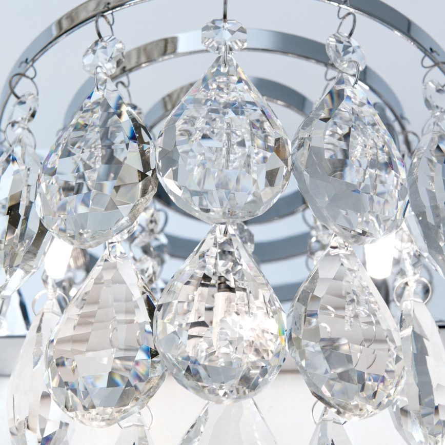 Vägglampa i kristall CELESTE 2xG9/40W/230V skinande krom