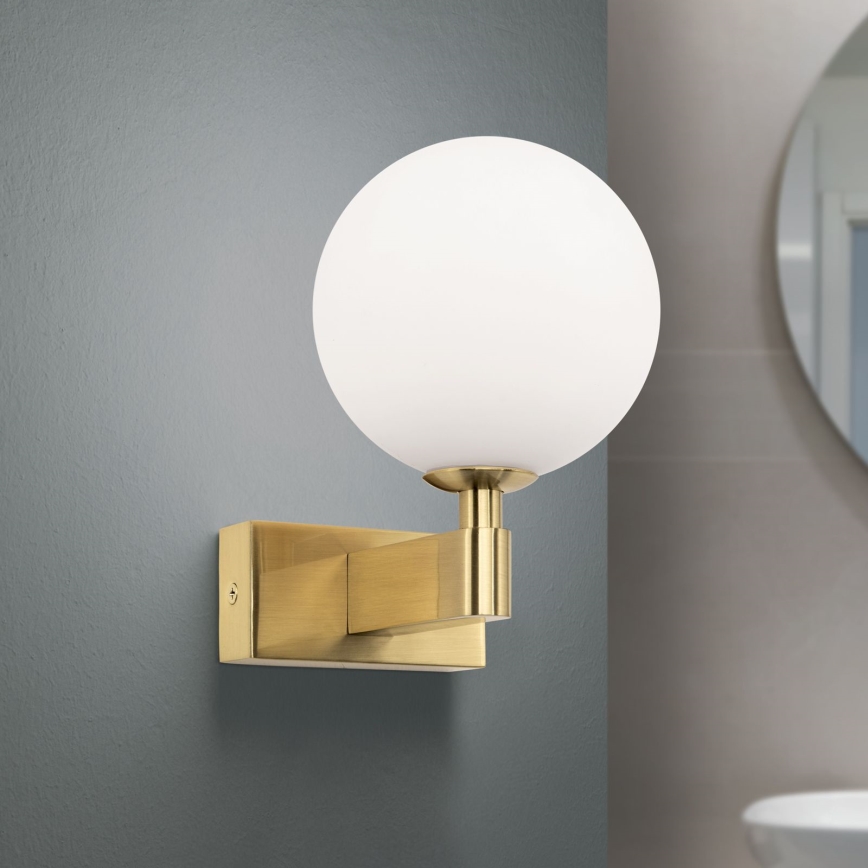 Vägglampa för badrum MARA 1xG9/20W/230V IP44 guld
