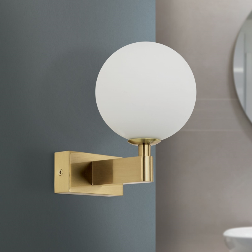 Vägglampa för badrum MARA 1xG9/20W/230V IP44 guld