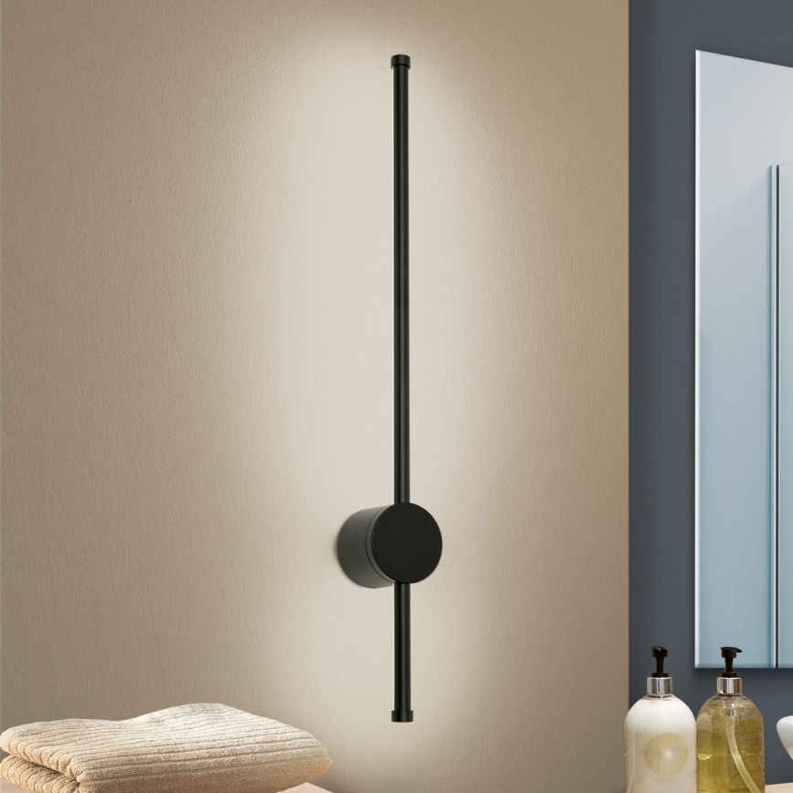 Badrumsspegel med LED-belysning FERDINAND LED/12W/230V IP54 svart