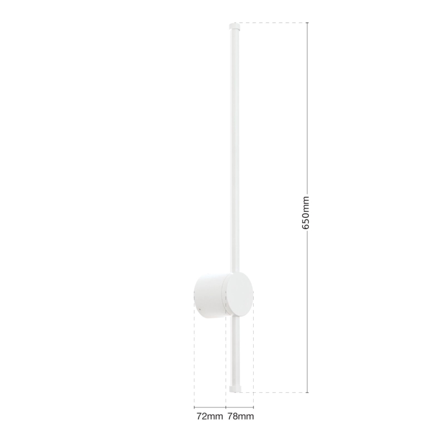 Badrumsspegel med LED-belysning FERDINAND LED/12W/230V IP54 vit