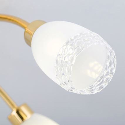 Ytmonterad ljuskrona CARLA 5xG9/28W/230V, guld