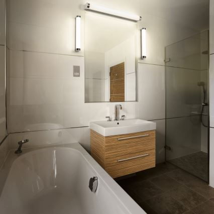 Osram - LED-dimmbar spegelbelysning ORBIS TUBE LED/9W/230V 40 cm IP44 blank krom