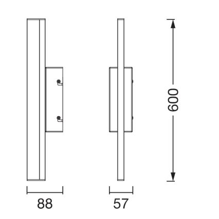 Osram - ORBIS MIRROR LED dimbar spegelbelysning för badrum 10W/230V 3000/4000K 60 cm IP44 vit
