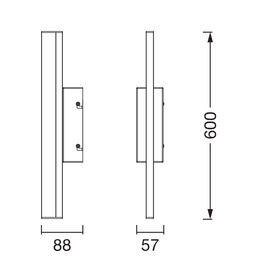 Osram - ORBIS MIRROR LED dimbar spegelbelysning för badrum 10W/230V 3000/4000K 60 cm IP44 vit