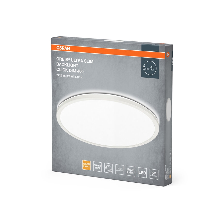 Osram - Dimbart LED-takarmatur ORBIS LED/22W/230V vit