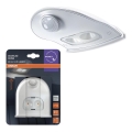 Osram - DOORLED LED-utomhusväggarmatur med sensor LED/0,5W/3xAA IP54 vit