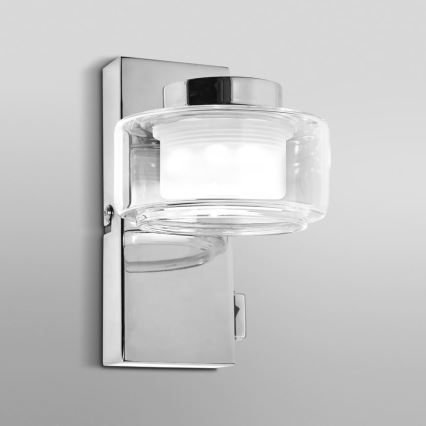 Osram - LED-vägglampa för badrum ORBIS FLAME LED/5,5W/230V 3000/4000K IP44 blank krom