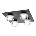 Osram - LED badrumsplafond ORBIS FLAME 4xLED/5,5W/230V 3000/4000K IP44 svart