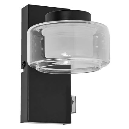 Osram - LED badrumsarmatur ORBIS FLAME LED/5,5W/230V 3000/4000K IP44 svart
