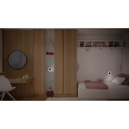 Osram - LED-digitalklocka med bakgrundsbelysning NIGHTLUX LED/0,3W/5V 1000mAh 3000/4000/6500K vit