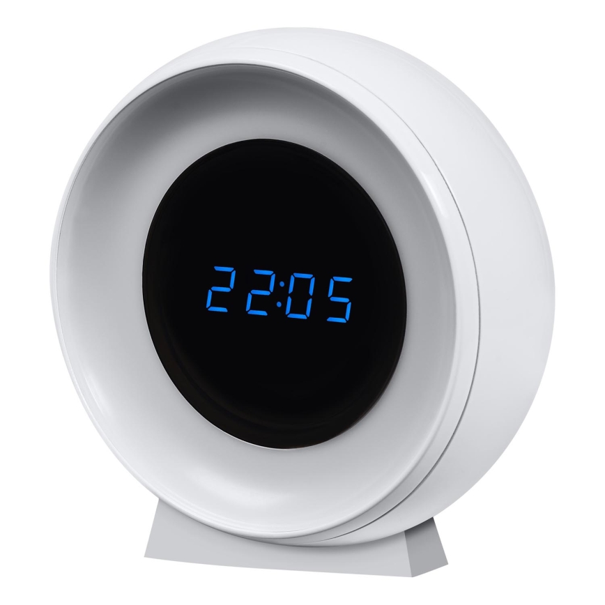 Osram - LED-digitalklocka med bakgrundsbelysning NIGHTLUX LED/0,3W/5V 1000mAh 3000/4000/6500K vit