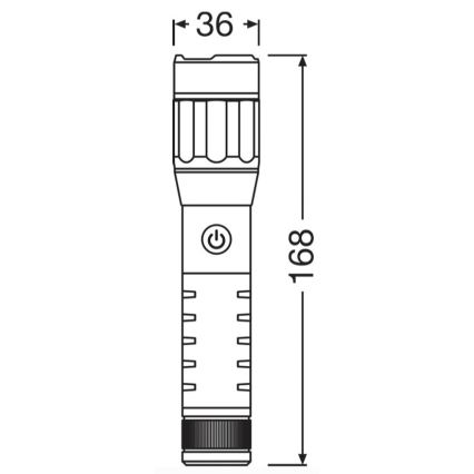 Osram - Dimbar, uppladdningsbar LED-ficklampa LEDINSPECT PRO TORCH 500 LED/6W/3,7V 2200 mAh IP44