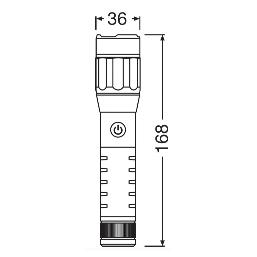 Osram - Dimbar, uppladdningsbar LED-ficklampa LEDINSPECT PRO TORCH 500 LED/6W/3,7V 2200 mAh IP44
