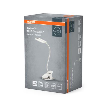 Osram - LED dimmbar beröringsstyrd bordslampa PANAN LED/5,2W/5V 1200 mAh