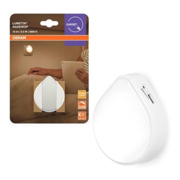 Osram - LED Dimmbar nattlampa för vägguttag LUNETTA LED/0,5W/230V